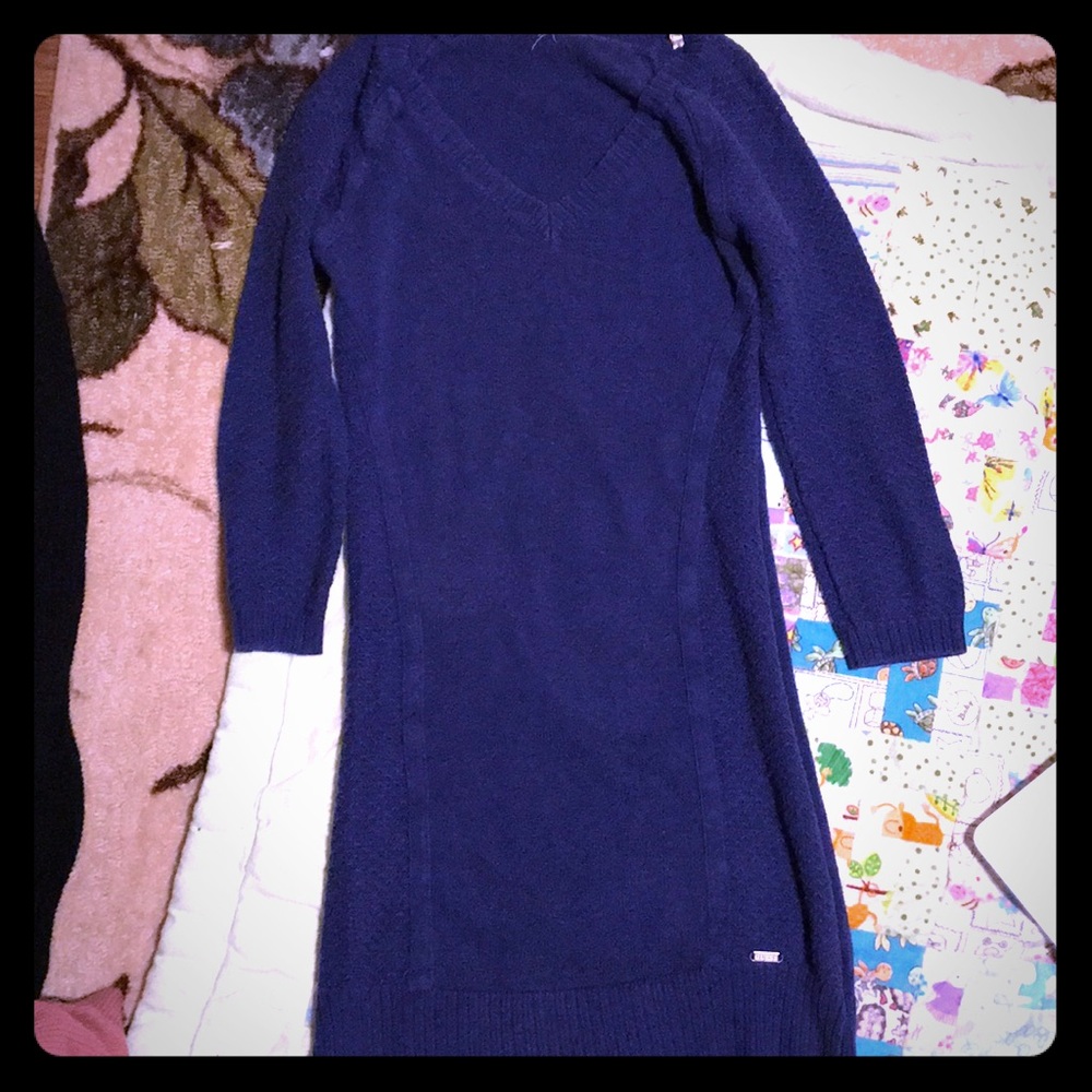 GUESS dark blue sweater dress